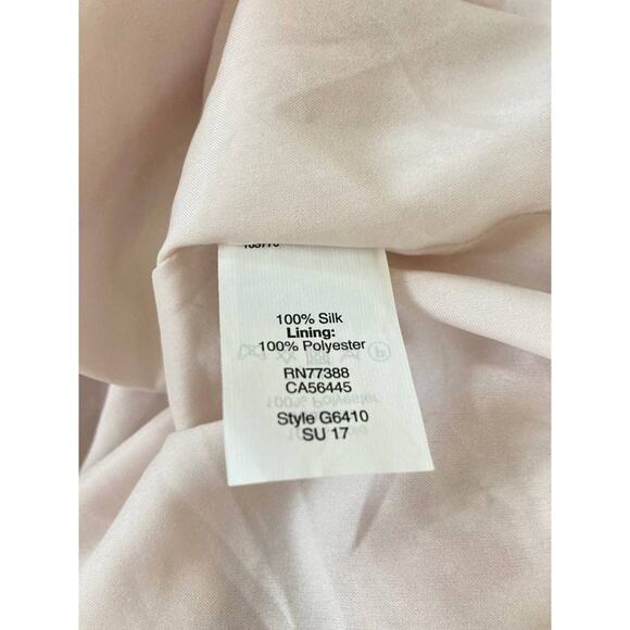 Madewell Silk Dress Medium Pink Red Paisley Off Shoulder Cold Shoulder Paisley - Picture 10 of 10